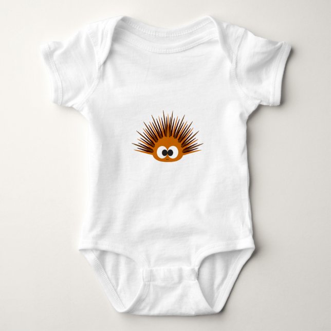 T-shirts Urchin do Mar Espinoso Laranja-Corte (Frente)