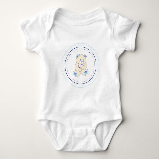 T-shirts Ursinho Azul bebê (Frente)