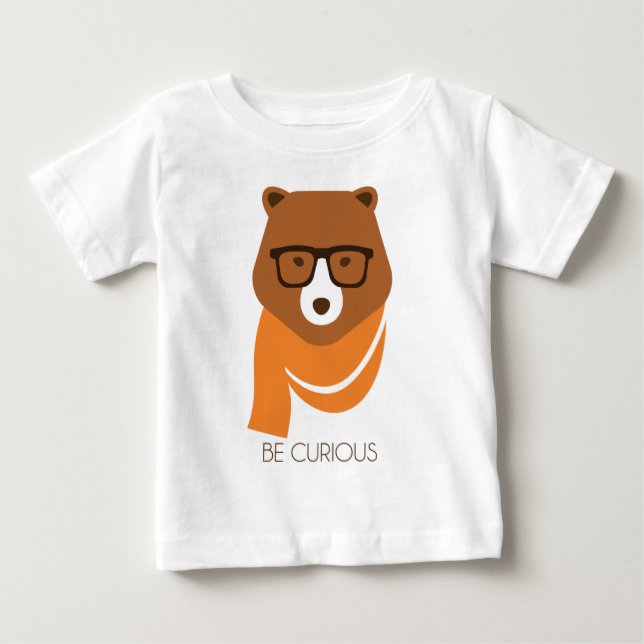 T-shirts Urso curioso (Frente)