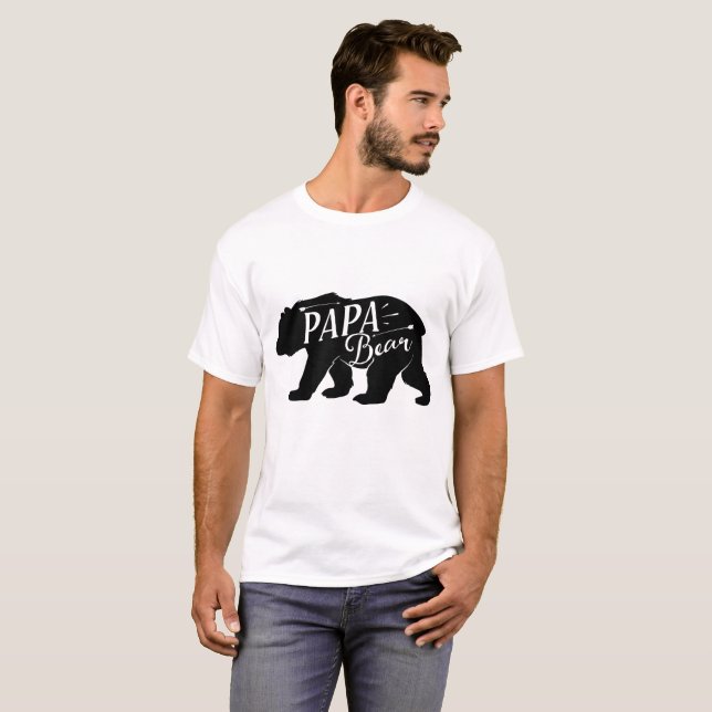 T-shirts Urso da papá (Frente Completa)