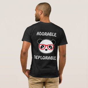 T-shirts Urso de Panda Deplorável - Leão Adorável e Depl