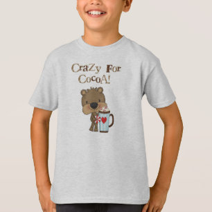 T-shirts Urso do menino louco para o feriado do cacau
