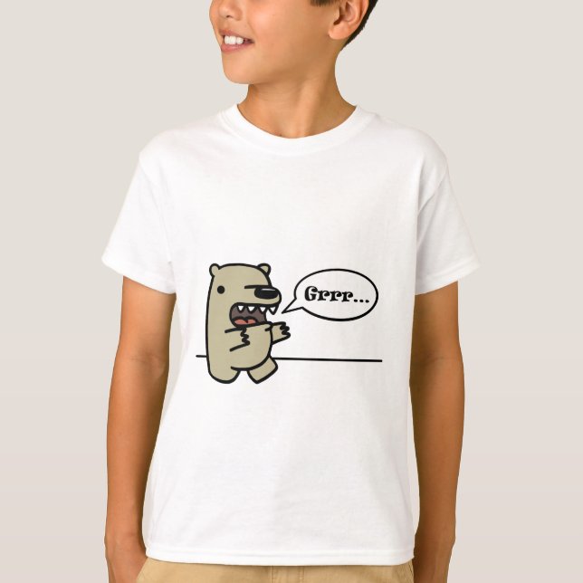 T-shirts Urso Grizzly (Frente)