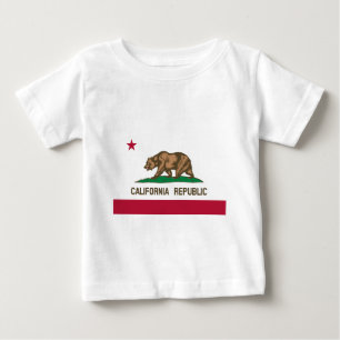 T-shirts Urso Grizzly e Estrela da República da Califórni