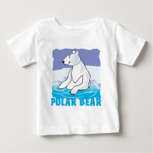 T-shirts Urso polar amigável do miúdo