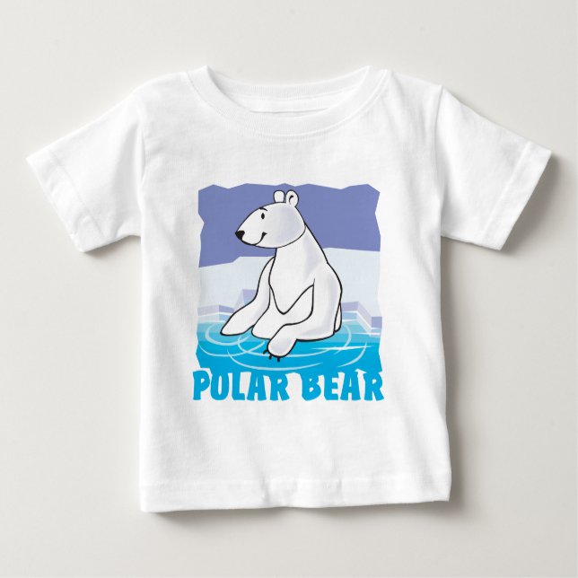 T-shirts Urso polar amigável do miúdo (Frente)