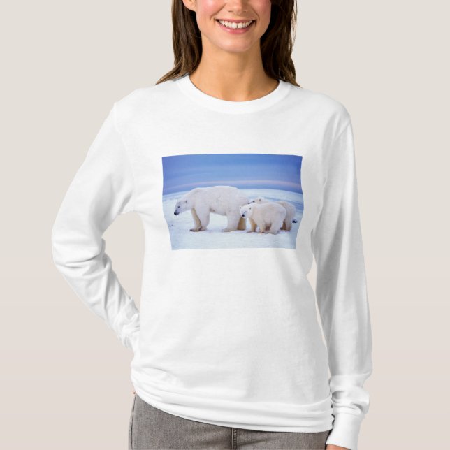 T-shirts Urso-polar com porcas (Frente)