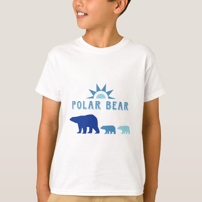 T-shirts Urso Polar com Sol (Frente)