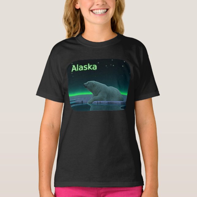 T-shirts Urso Polar De Borda De Gelo (Frente)