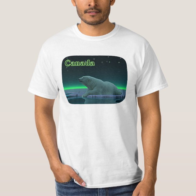 T-shirts Urso Polar De Borda De Gelo (Frente)