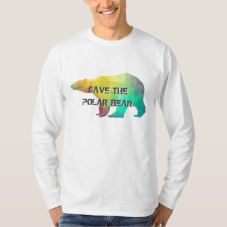 T-SHIRTS URSO POLAR DE COR MOSAIC (SALVAR O URSO POLAR)