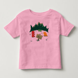 T-shirts Ursos engraçados da geléia em montanhas