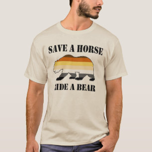 T-shirts Ursos Gays Salvam um Cavalo Montem um Urso