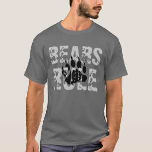 T-shirts Ursos Regra Preto e prateado Urso