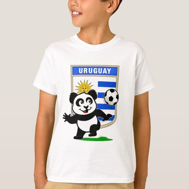 T-shirts Uruguai Soccer Panda (Frente)