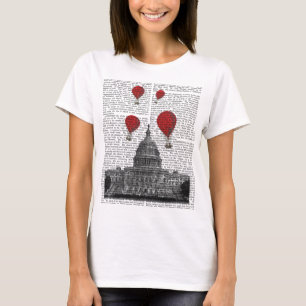 T-shirts US Capitol Building e Red Hot Air Balloons