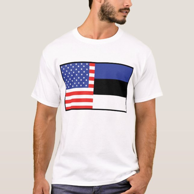 T-shirts USA/Estonia (Frente)