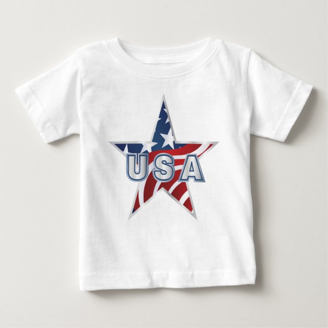T-shirts USA Star (Frente)