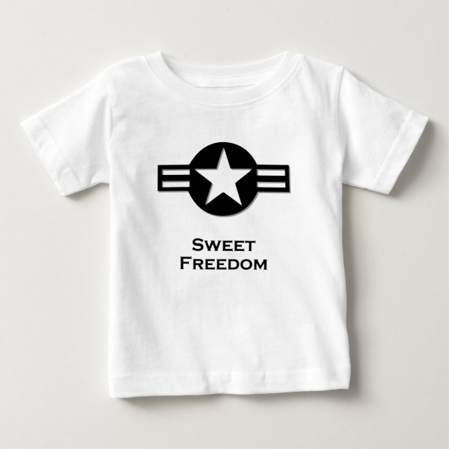 T-shirts USA Sweet Freedom black (Frente)