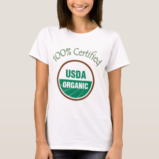 T-shirts USDA certificado 100% orgânico
