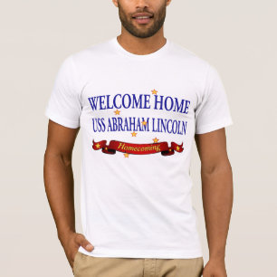 T-shirts USS Abraham Lincoln Home bem-vindo