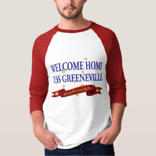 T-shirts USS Greeneville Home bem-vindo