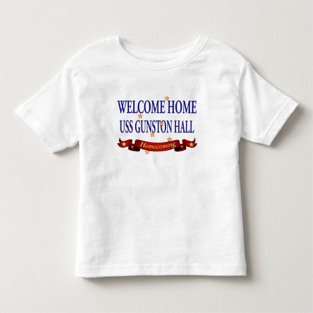 T-shirts USS Gunston Hall Home bem-vindo (Frente)