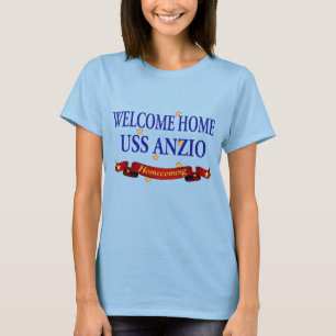 T-shirts USS Home bem-vindo Anzio
