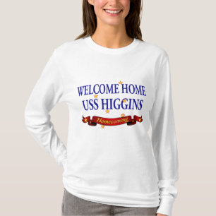 T-shirts USS Home bem-vindo Higgins
