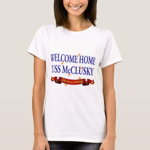 T-shirts USS Home bem-vindo McClusky