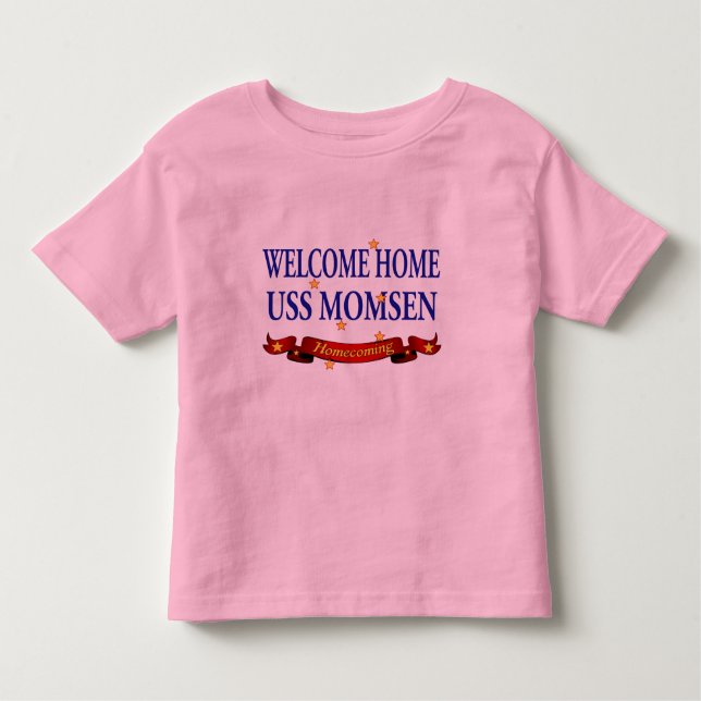 T-shirts USS Home bem-vindo Momsen (Frente)