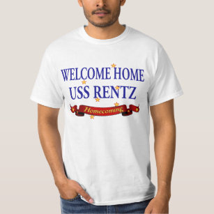 T-shirts USS Home bem-vindo Rentz