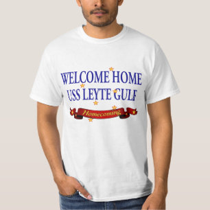 T-shirts USS Leyte Gulf Home bem-vindo