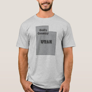 T-shirts Utah é O PAÍS DE DEUS