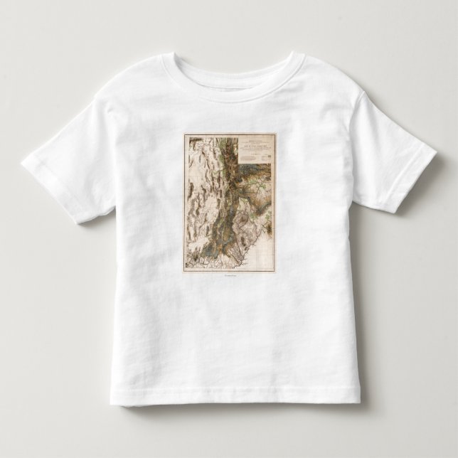 T-shirts UtahPanoramic MapUtah (Frente)