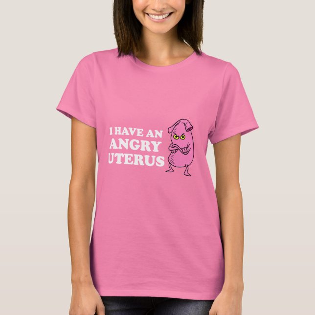 T-SHIRTS UTERUS ANGRADO (Frente)