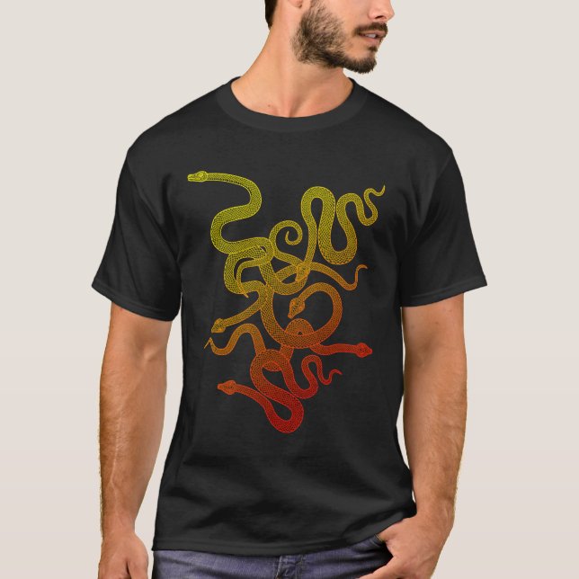 T-shirts v-design do cobra (Frente)