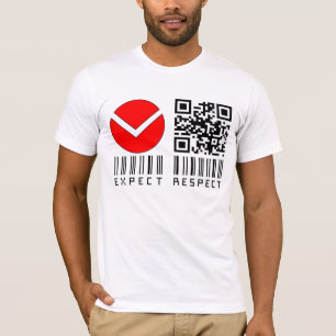 T-shirts V espere o respeito