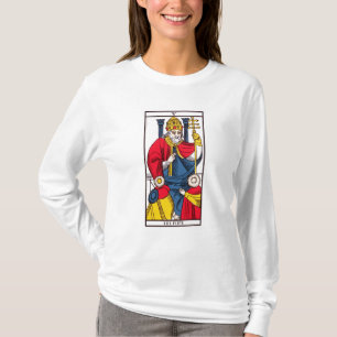 T-shirts V o papa, cartão de Tarot