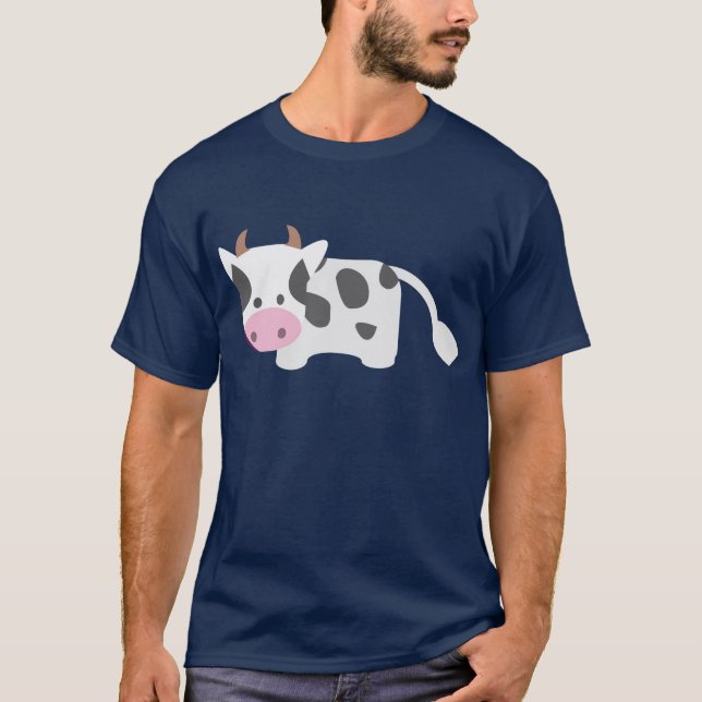 T-shirts Vaca bonito & adorável (Frente)