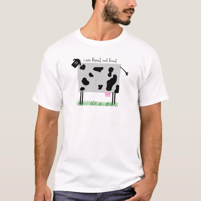 T-shirts Vaca cinzenta (Frente)