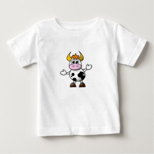 T-shirts Vaca Confusa Bebê Superior