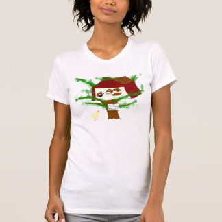 T-shirts Vaca de Brown da galinha de Brown