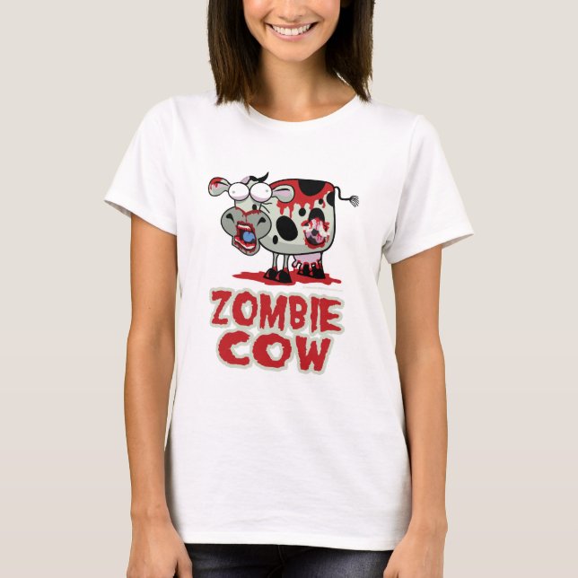 T-shirts Vaca do zombi (Frente)