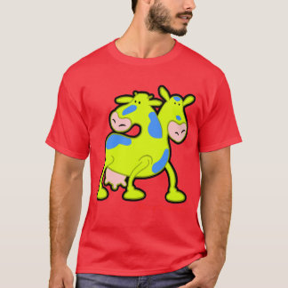 T-shirts Vaca "duas vezes o MOO"