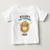 Vaca personalizada primeiro Hogmanay das montanhas