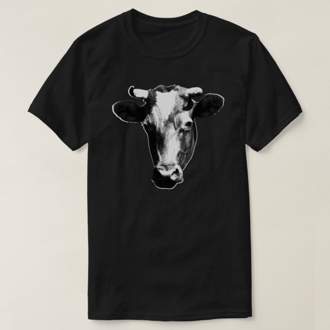 T-shirts Vaca Pop Art (Frente do Design)