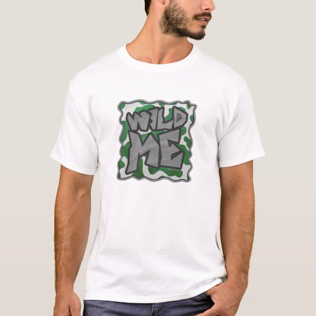 T-shirts Vaca Selvagem Me Verde e Branco Impresso (Frente)