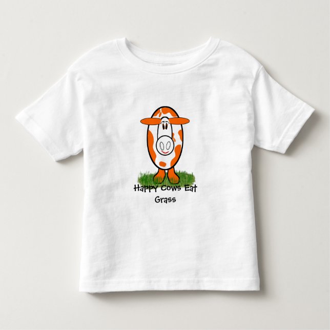 T-shirts Vacas Felizes Comem Grass - - Personalizadas - Per (Frente)