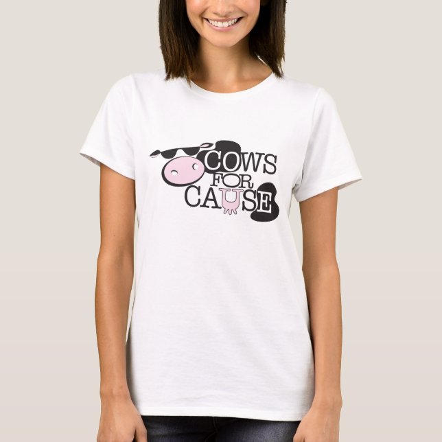T-SHIRTS VACAS PARA A CAUSA (Frente)